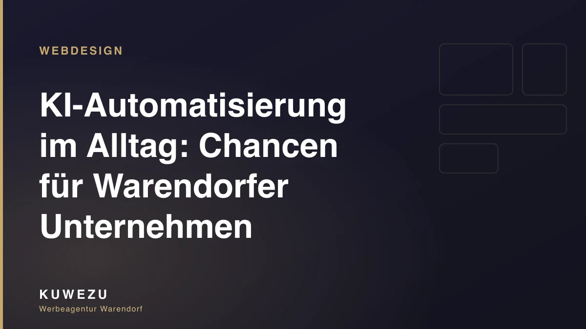 KI-Automatisierung im Alltag: Chancen für Warendorfer Unternehmen