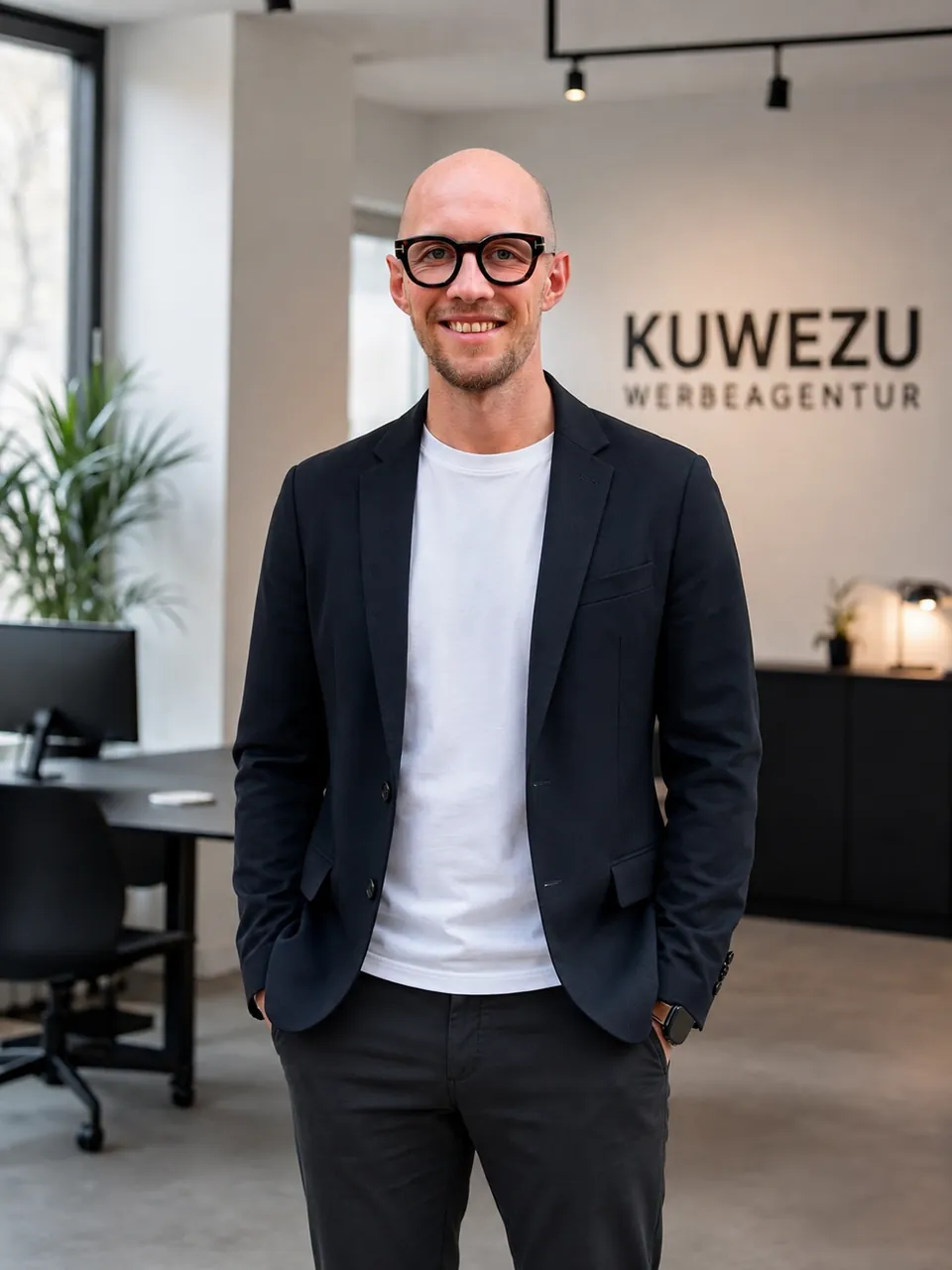 Sven Sickmann, Geschäftsführer KUWEZU Werbeagentur Warendorf, als Speaker beim Digitalisierungsforum Münsterland 2024